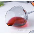 Smokey Grey Slanted Bowl Wine kieliszki na imprezę